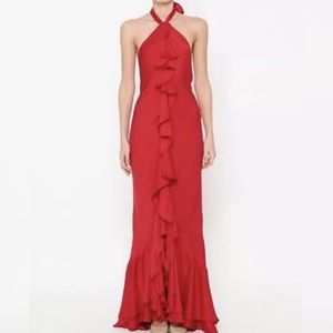 Ralph Lauren black Label ruby red gown